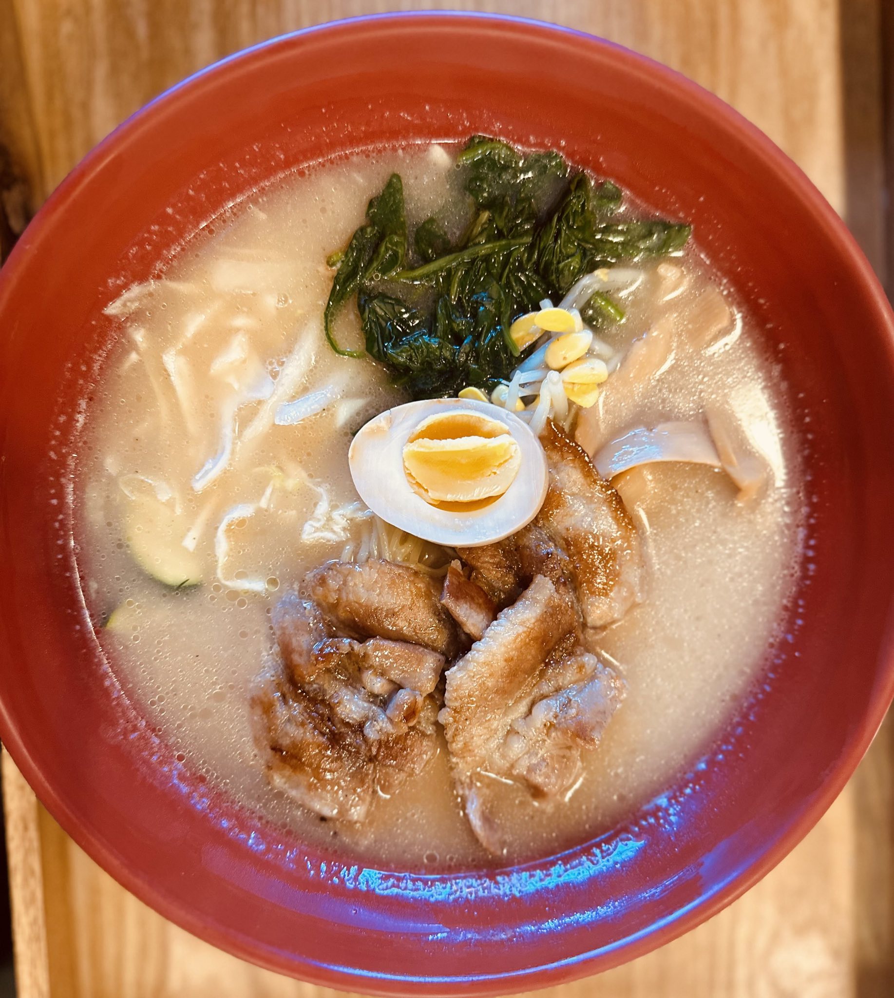 Tonkatsu ramen with pork belly
